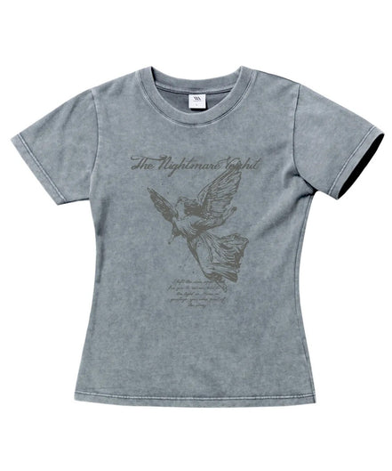 venhit - nightmare washed slimfit tshirt (2 colors)