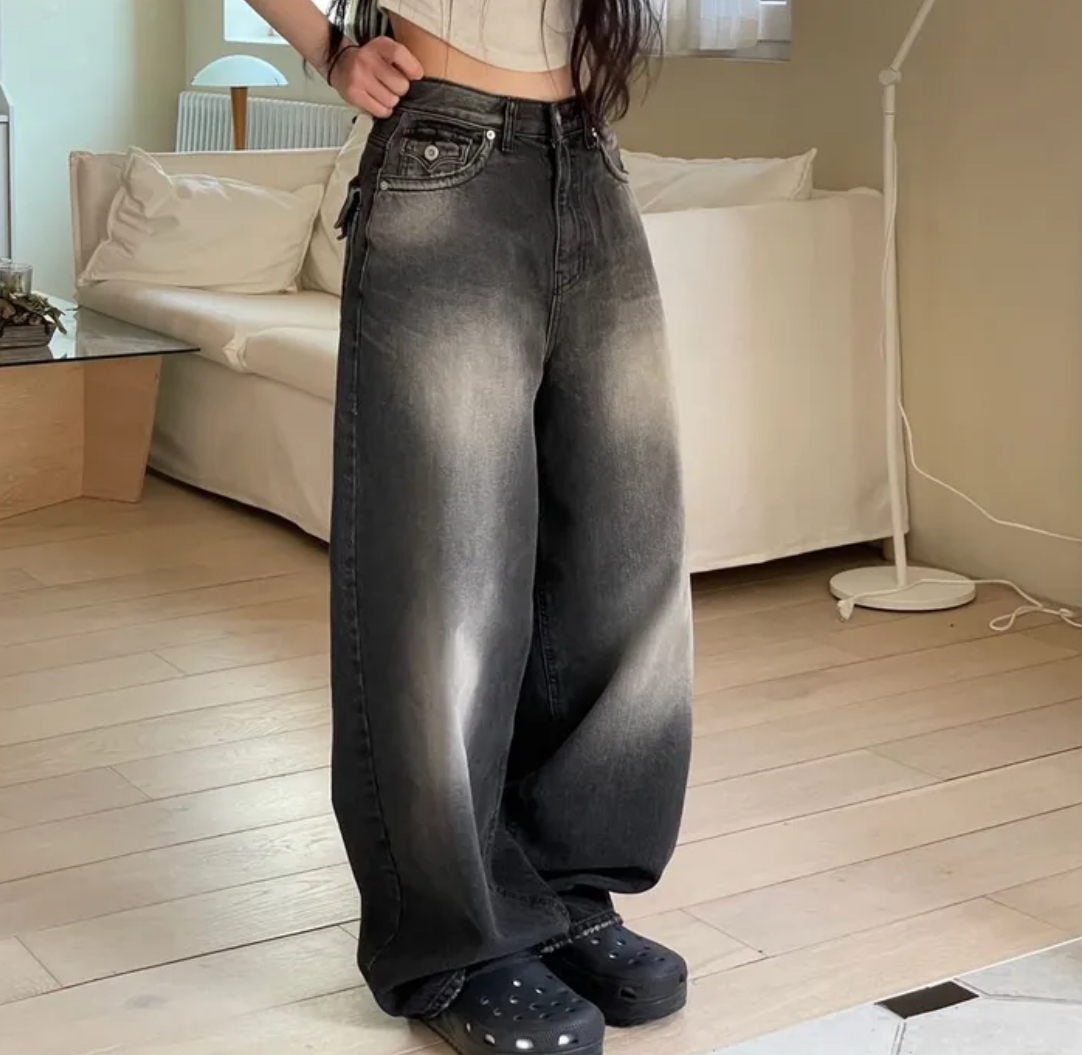 [KARINA同款] KR KARINA DENIM PANTS (2 COLORS)