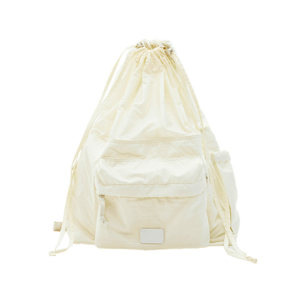 DRAWSTRING BACKPACK (WHITE)