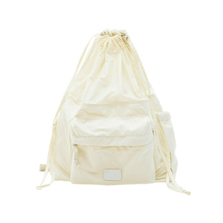 DRAWSTRING BACKPACK (WHITE)