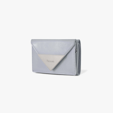CRINKLE TRIANGLE TRIPLE WALLET (MISTY LAVENDER)