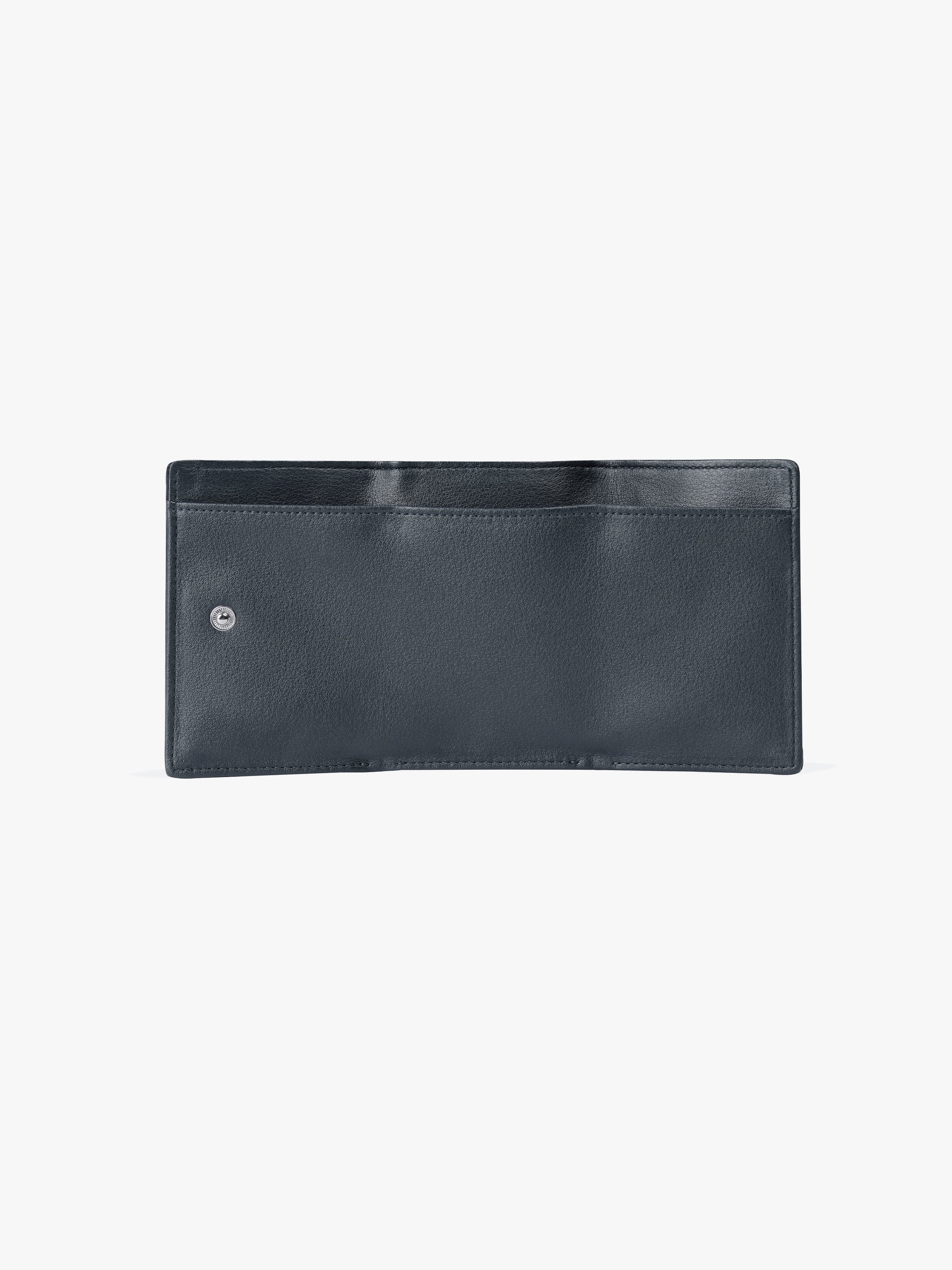 TRIANGLE TRIPLE WALLET (LEOPARD NAVY)