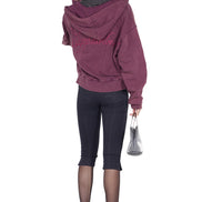 SCULPTOR - Bad Seed Washed Hoodie Zip-Up (Deep Purple)