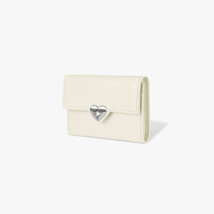 HEARTY FLAP WALLET (VANILLA)