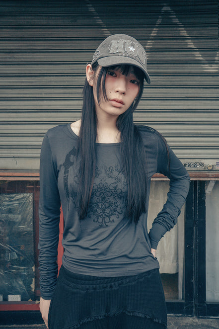 [YUJIN同款] HUG friends cap (Charcoal)