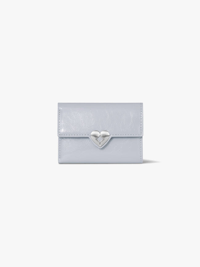 HEARTY FLAP WALLET (MISTY LAVENDER)