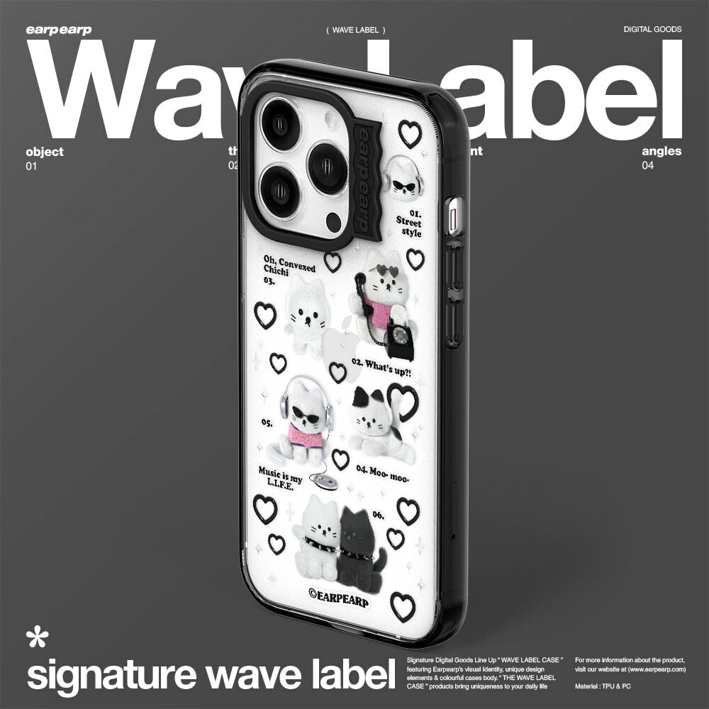 EARPEARP - CHICHI COLLECTION-BLACK WAVE LABEL CASE