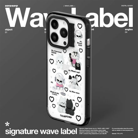 EARPEARP - CHICHI COLLECTION-BLACK WAVE LABEL CASE