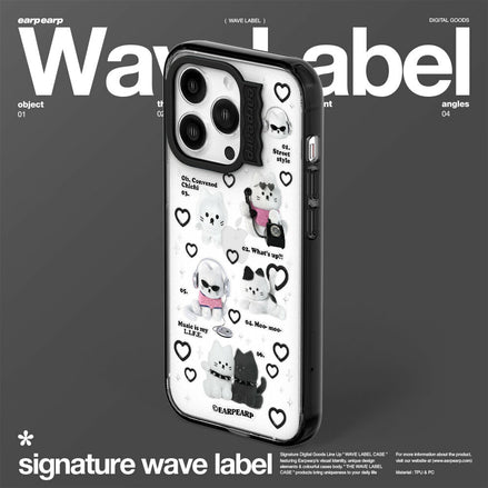 EARPEARP - CHICHI COLLECTION-BLACK WAVE LABEL CASE