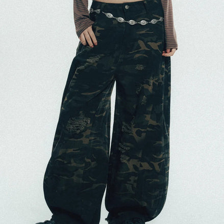 venhit - camo detroit washed pants