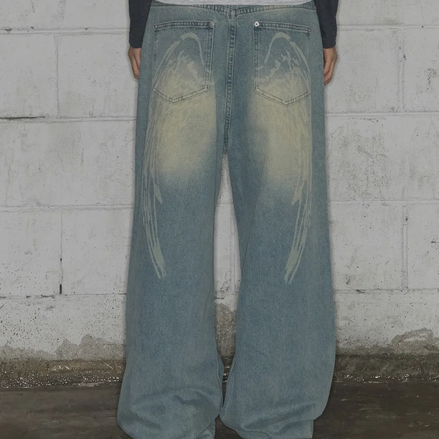 fancy club - angel vintage washing denim