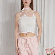 pain or pleasure - ORCHID TUBE TOP (WHITE)