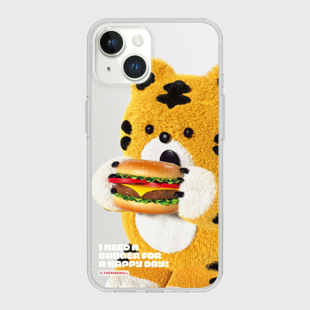THE NINE MALL - favorite hamburger 透明軟殼