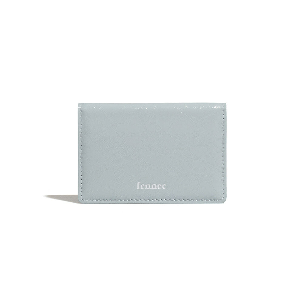 CRINKLE SOFT CARD CASE (MID GREY)