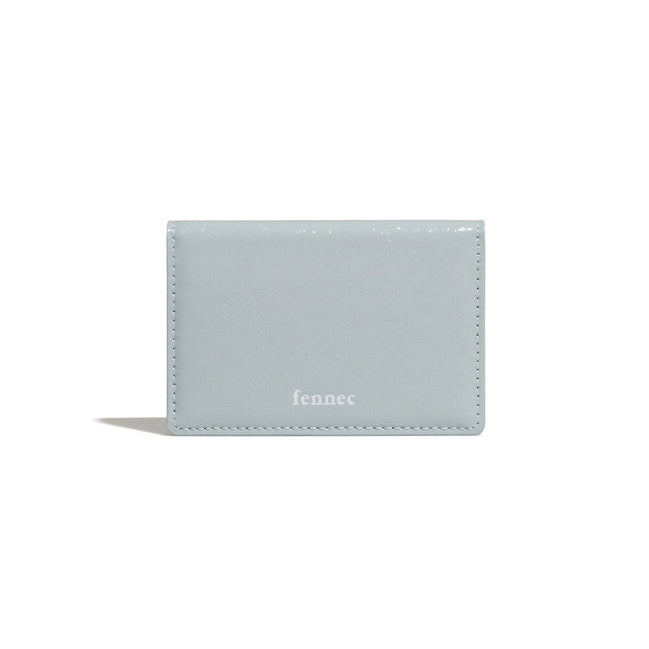 CRINKLE SOFT CARD CASE (MID GREY)