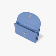 CRINKLE HALFMOON MINI WALLET (STEEL BLUE)