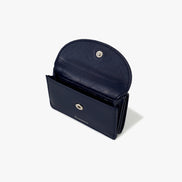 CRINKLE HALFMOON MINI WALLET (NAVY BLUE)