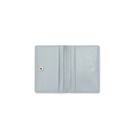 CRINKLE SOFT CARD CASE (MID GREY)