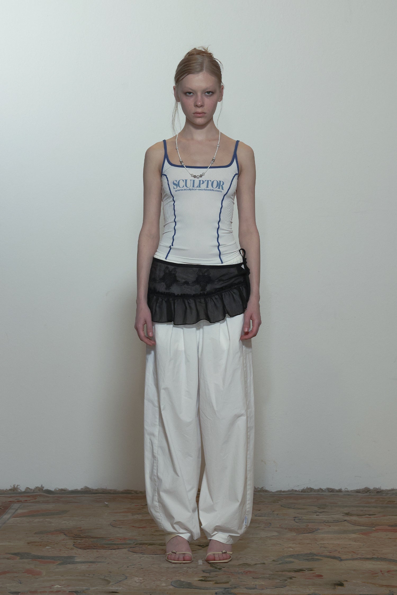 (現貨) SCULPTOR - Classic Logo Halter Top (White)