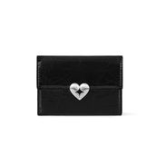 HEARTY FLAP WALLET (BLACK)