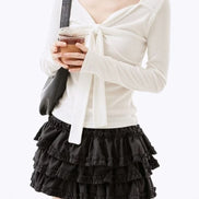 KR CLASSY RIBBON TOP (3 COLORS)