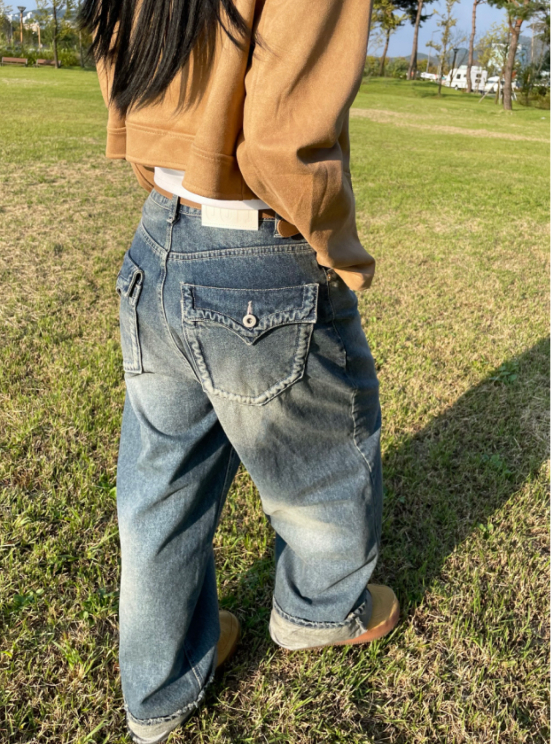 [KARINA同款] KR KARINA DENIM PANTS (2 COLORS)