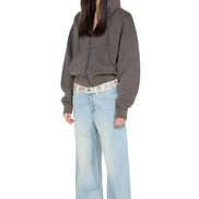 SCULPTOR - Bad Seed Washed Hoodie Zip-Up (Charcoal)
