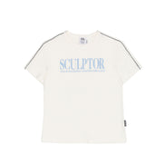 (現貨) SCULPTOR - Classic Logo Piping Crop Top (White)