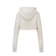 SCULPTOR - Glitter Flag Crop Hoodie (Raw)
