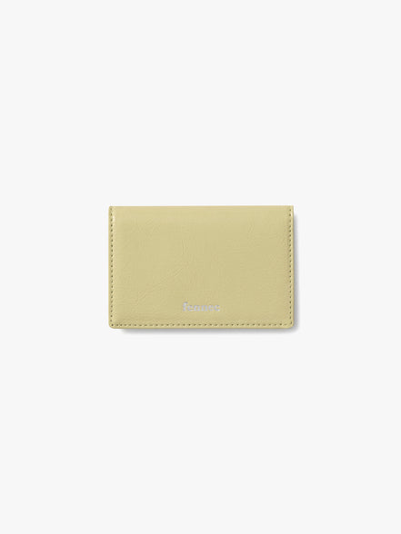 CRINKLE SOFT CARD CASE (SOFT OLIVE)
