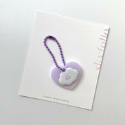 Skyfolio - cloud keyring purple