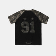 bad blood - Contrast short sleeve (Green Camo)