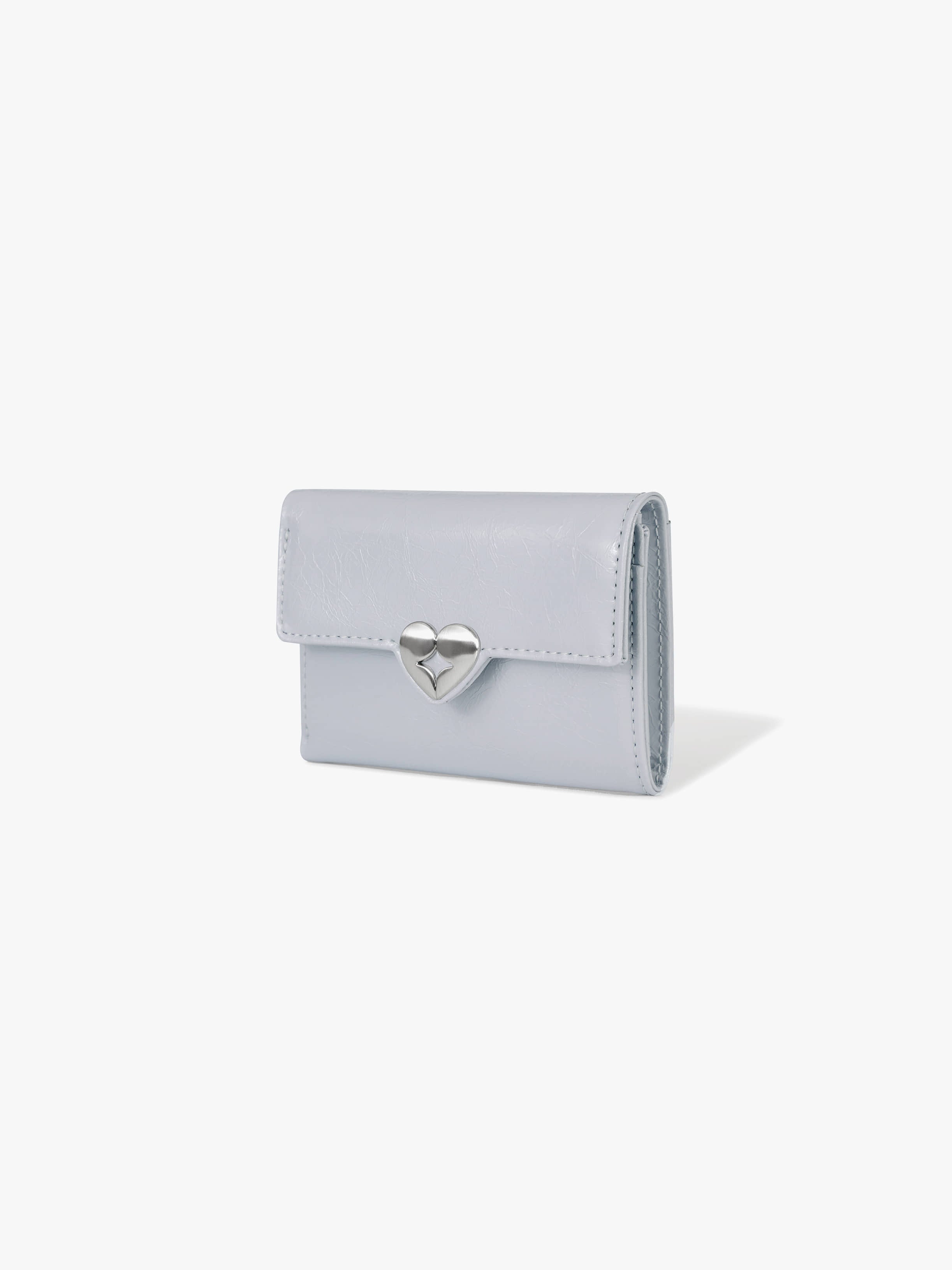 HEARTY FLAP WALLET (MISTY LAVENDER)