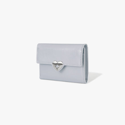 HEARTY FLAP WALLET (MISTY LAVENDER)