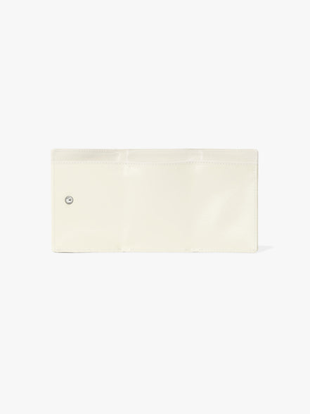 CRINKLE HALFMOON MINI WALLET (VANILLA)