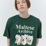 WAIKEI - Maltese archive half sleeve tshirt (GREEN)