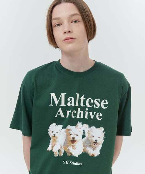 WAIKEI - Maltese archive half sleeve tshirt (GREEN)