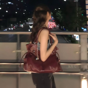 (yunjin同款) Stand Oil - Breezy Bag (Red Wine)
