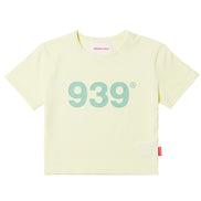 939 LOGO CROP TOP (LEMON)