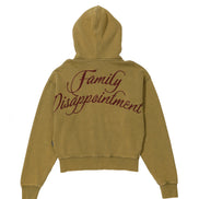SCULPTOR - Bad Seed Washed Hoodie Zip-Up (Khaki Brown)