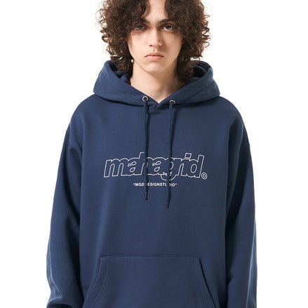 (現貨) MAHAGRID - THIRD LOGO HOODIE[NAVY]