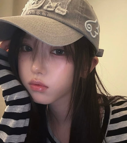 [YUJIN同款] HUG friends cap (Charcoal)