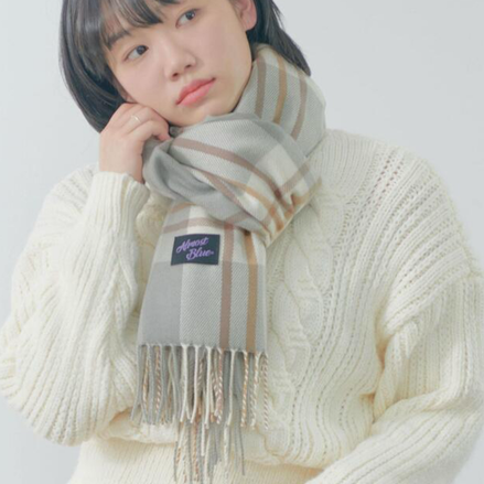 (現貨) almost blue - caramel latte muffler
