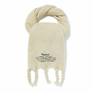 fallett - story logo long muffler (beige)