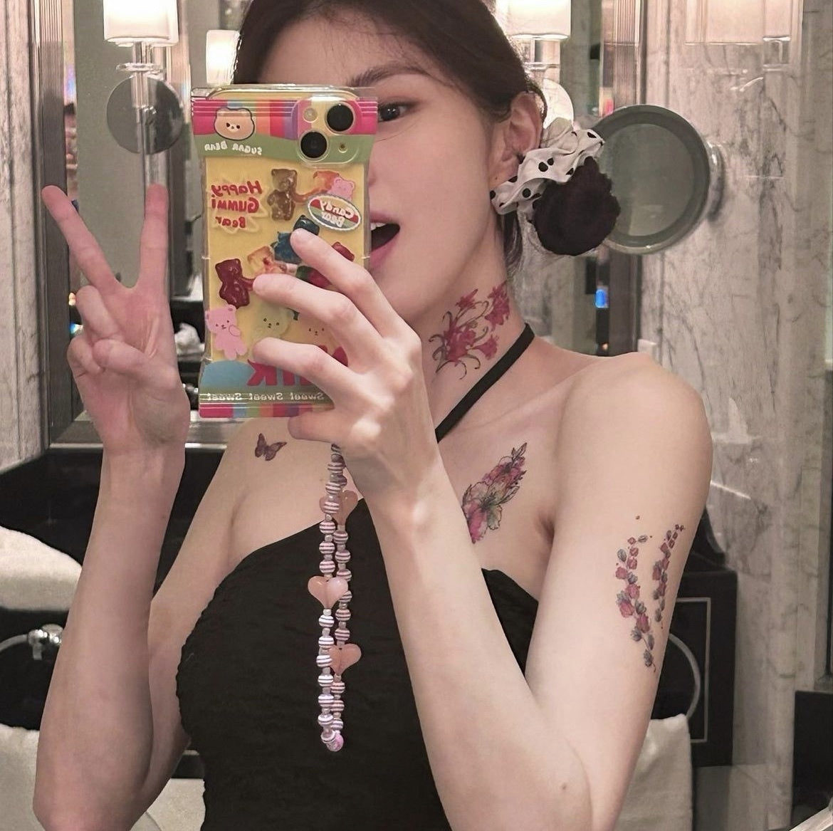 pain or pleasure - ORCHID TUBE TOP (BLACK)[韓素希同款]