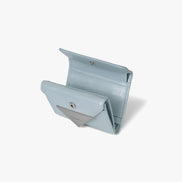 CRINKLE TRIANGLE DOCO WALLET (HAZE BLUE)