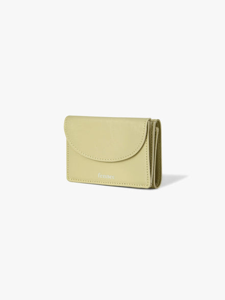 CRINKLE HALFMOON MINI WALLET (SOFT OLIVE)