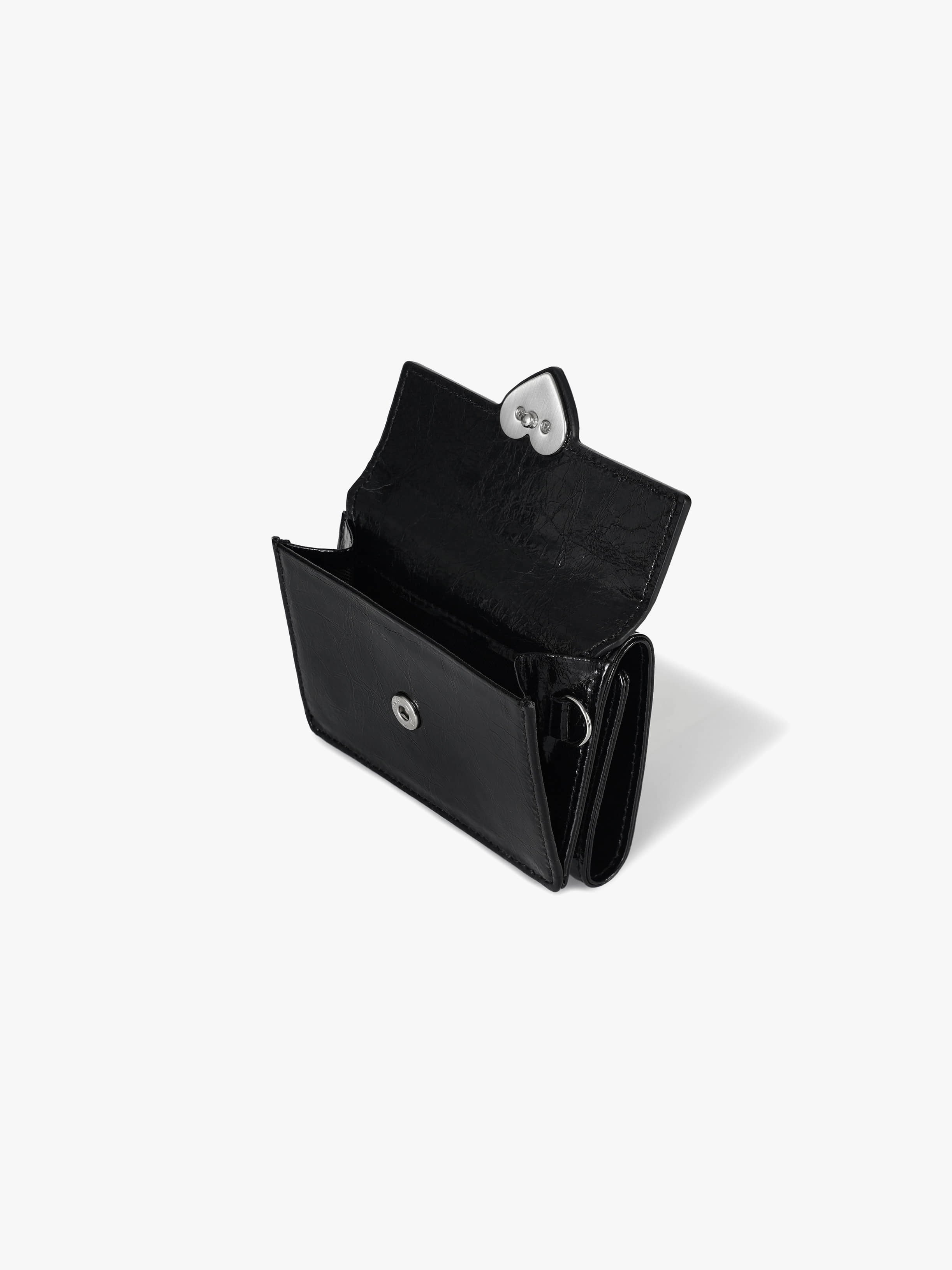 HEARTY TRIPLE WALLET (BLACK)