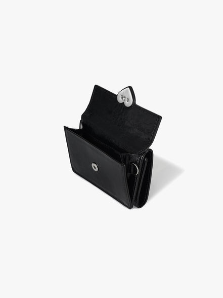 HEARTY TRIPLE WALLET (BLACK)