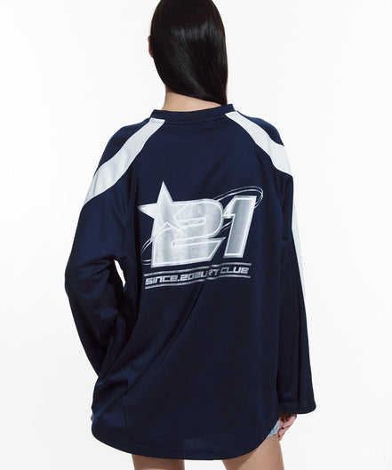 FALLETT - FOOTBALL JERSEY LONG SLEEVE (NAVY)